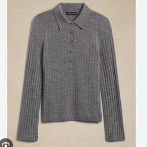 Banana Republic Nezha Merino Polo Sweater